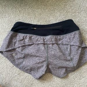 Lululemon speed up grey shorts
